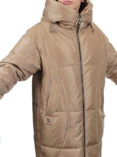 118 BEIGE Пальто зимнее женское (холлофайбер 200 гр.)