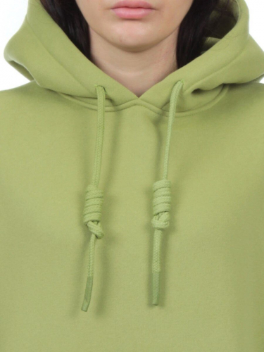 2214 LIGHT GREEN Толстовка женская (85% хлопок, 10% полиэстер, 5% спандекс)