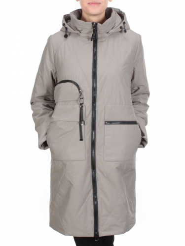M-5022 DARK BEIGE Куртка демисезонная женская CORUSKY (100 гр. синтепон)