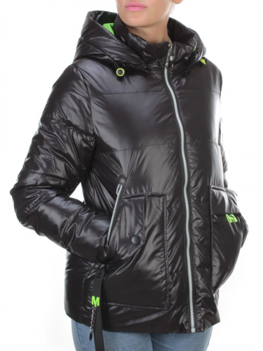 8263 BLACK Куртка демисезонная женская BAOFANI (100 гр. синтепон)