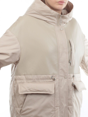 M24-211 BEIGE Куртка демисезонная женская (100 гр. синтепон)