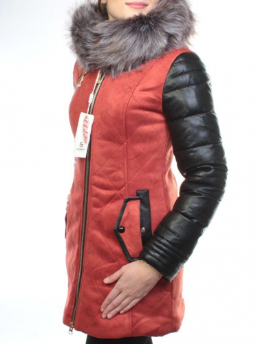 5137 TERRACOTTA Парка женская зимняя (150 гр синтепон, искусственный мех)