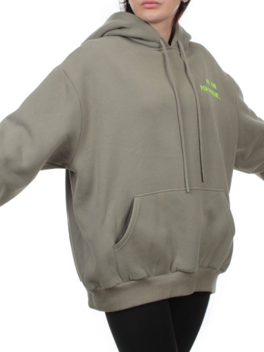 2620 GRAY GREEN Толстовка женская (85% хлопок, 10% полиэстер, 5% спандекс)