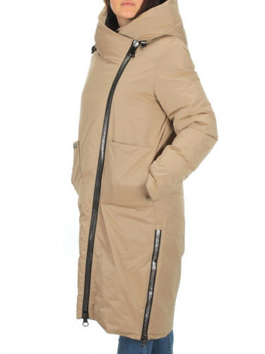 9082 BEIGE Куртка зимняя женская (200 гр. холлофайбера)