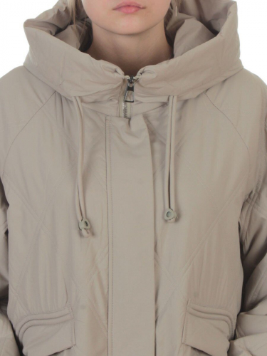 8010 BEIGE Куртка демисезонная женская (100 гр. холлофайбер)