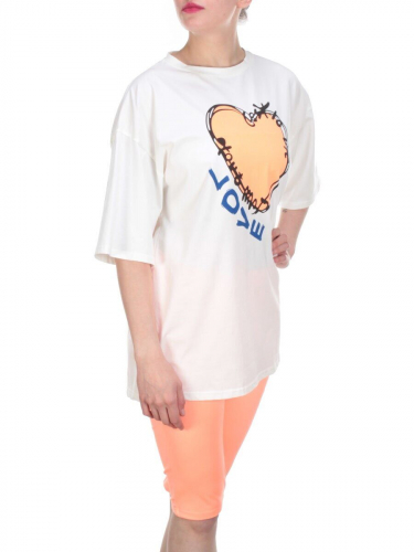 KD-866 ORANGE Костюм-двойка женский 7986 TREND