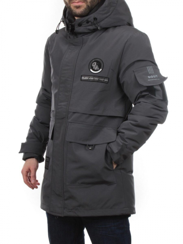 8895 DK. GRAY Куртка мужская зимняя облегченная (130 гр. холлофайбер)