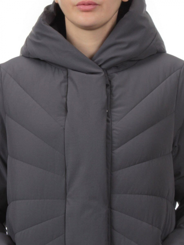 H265 DK.GRAY Пальто зимнее облегченное женское (150 гр. холлофайбер)