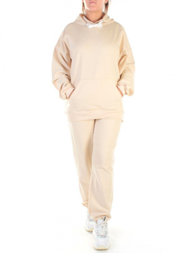 Y314-2 BEIGE Спортивный костюм женский (100% хлопок)