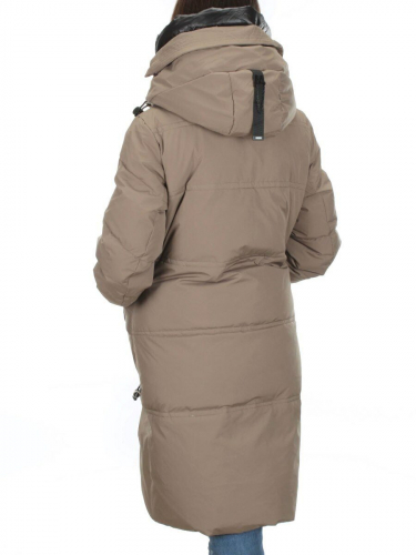 9716 DK. BEIGE Куртка зимняя женская (200 гр. холлофайбера)