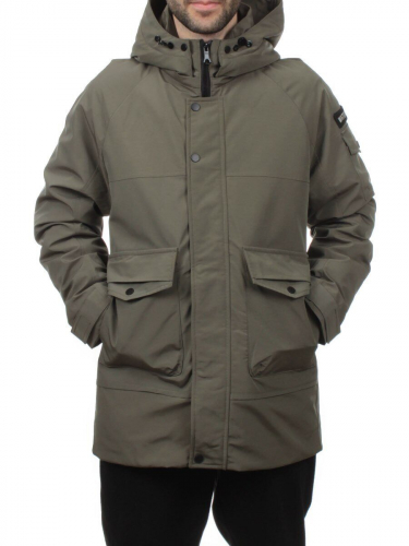 8897 GREEN Куртка мужская зимняя облегченная (130 гр. холлофайбер)