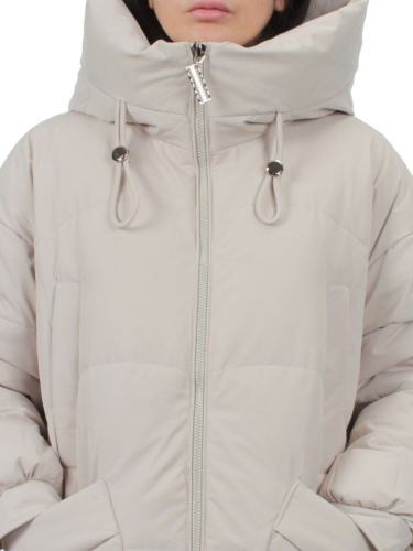 8819 BEIGE Пальто зимнее женское (холлофайбер 200 гр.)