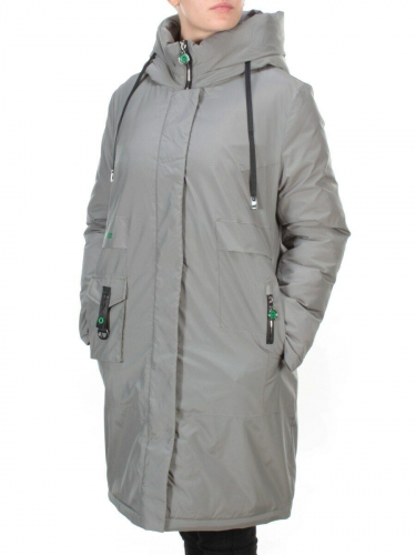 21-975 GREY Пальто зимнее женское AIKESDFRS (200 гр. холлофайбера)