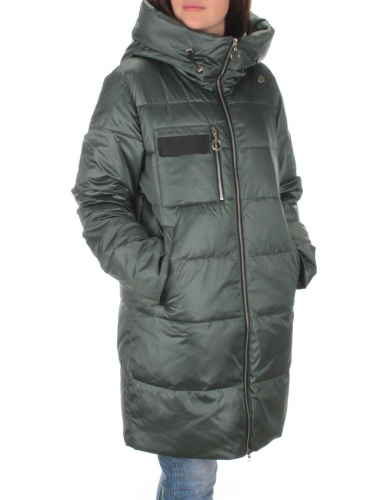 S21121 GRAY/GREEN Куртка зимняя женская (150 гр. холлофайбера)