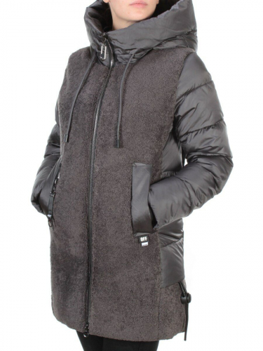 D6816 DARK GRAY Куртка зимняя женская  KARERSITER (200 гр. холлофайбера)