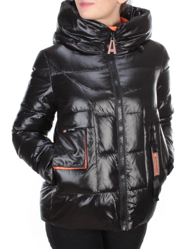 2197-1 BLACK Куртка зимняя женская MONGEDI (200 гр. холлофайбера)