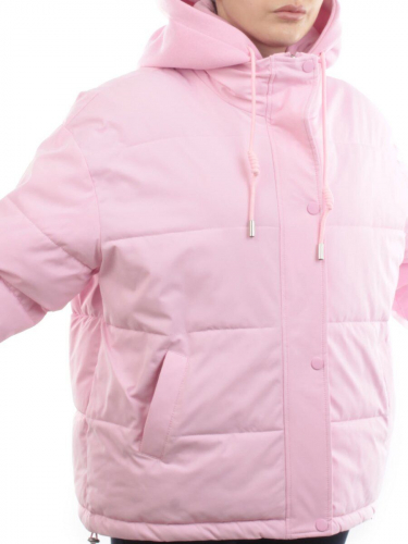 H24-088 PINK Куртка демисезонная женская (120 гр. холлофайбер)