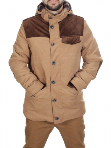 J83011 KHAKI/CAMEL  Куртка-жилет мужская зимняя NEW B BEK (150 гр. синтепон)