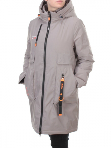 105-1 BEIGE Пальто демисезонное женское FAMILY (100 гр. синтепон)