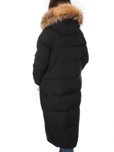 H23-631 BLACK Пальто зимнее женское (200 гр. тинсулейт)