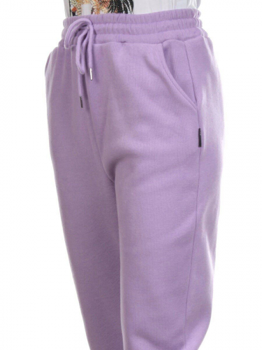 05 LILAC Брюки спортивные женские на флисе (100% хлопок) 7986
