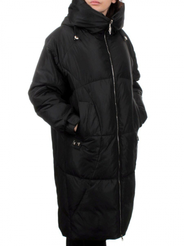 118 BLACK Пальто зимнее женское (холлофайбер 200 гр.)