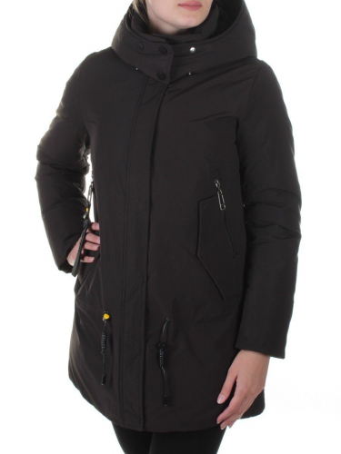 M9072 BLACK Пальто зимнее женское Snowpop