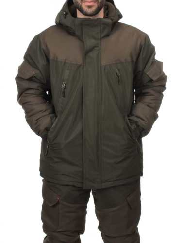 DY002 KHAKI Костюм охотника зимний (холлофайбер на -40 мороз)