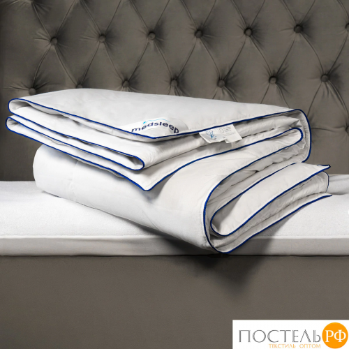 MEDSLEEP МАЮРА Одеяло 220х240, 1пр., хлопок-тик/пух утиный, 1350 г