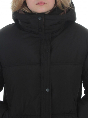 S24-292 BLACK Куртка зимняя женская (150 гр. холлофайбер)