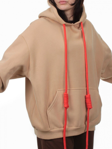 2226 BEIGE Толстовка женская (85% хлопок, 10% полиэстер, 5% спандекс)