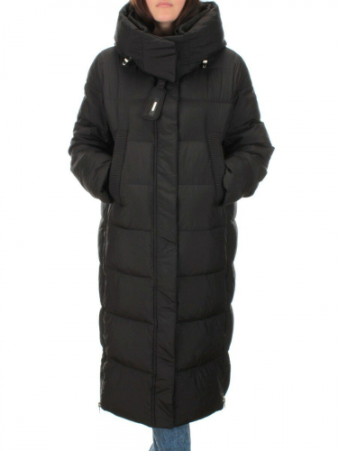 2109 BLACK Пальто зимнее женское (200 гр. холлофайбер)