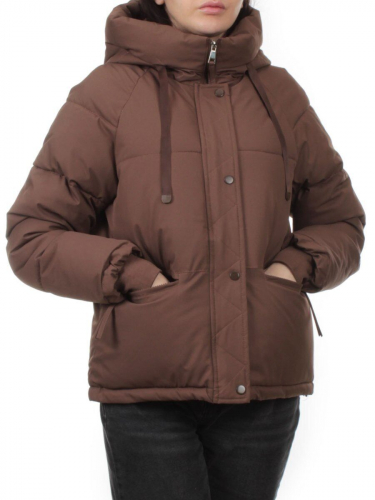 A2301 BROWN Куртка зимняя женская (150 гр. холлофайбер)