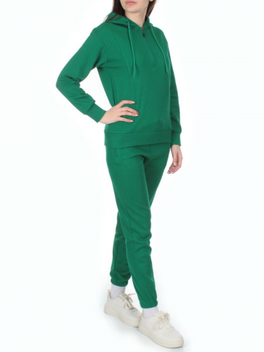 NOH109 GREEN Костюм спортивный женский (хлопок 90%, полиэстер 10%)