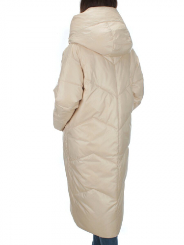 22-185 LT. BEIGE Пальто зимнее женское (200 гр. холлофайбер)