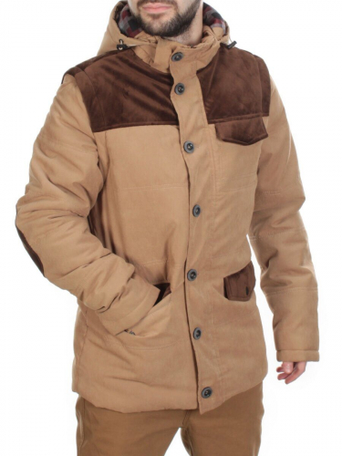 J830111 KHAKI/CAMEL  Куртка-жилет мужская зимняя NEW B BEK (150 гр. синтепон)