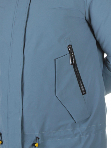 M9072 GRAY/LT.BLUE Пальто зимнее женское Snowpop