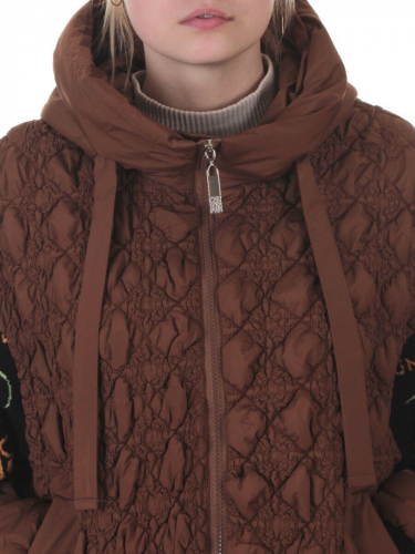 705 BROWN Куртка демисезонная женская (100 гр. синтепон)