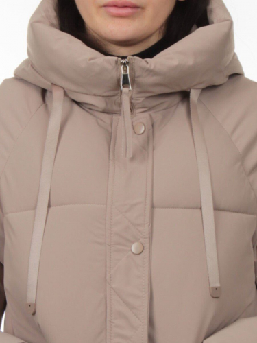 A2301 DK. BEIGE Куртка зимняя женская (150 гр. холлофайбер)