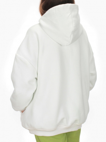 2560 WHITE/GREEN Худи женское (50 гр. синтепон)