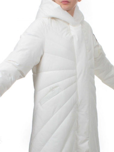 H265 WHITE Пальто зимнее облегченное женское (150 гр. холлофайбер)