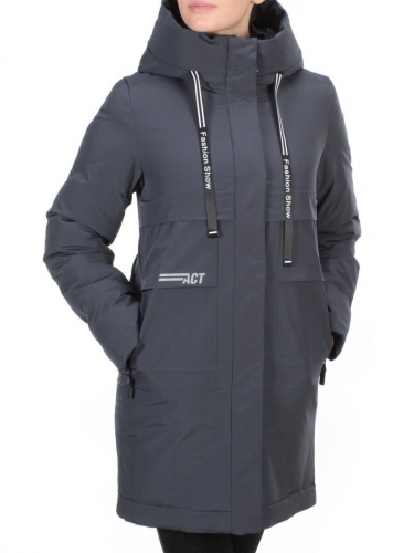 8802 DARK BLUE Пальто зимнее женское CLOUD LAG CAT (200 гр. холлофайбер)