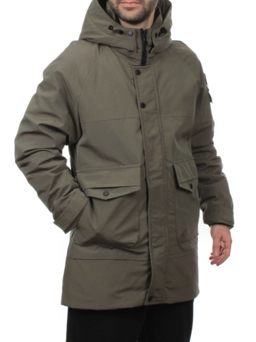 8897 GREEN Куртка мужская зимняя облегченная (130 гр. холлофайбер)