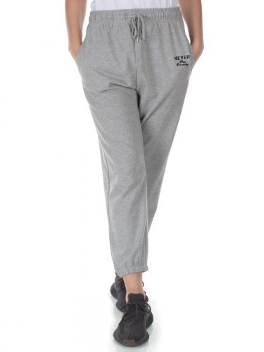 J-01 GRAY Брюки спортивные женские (85% хлопок, 15% полиэстер)
