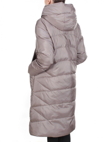2118 LIGHT GRAY Пальто зимнее женское MELISACITI (200 гр. холлофайбера)