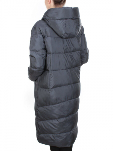 9257 DARK GRAY Пальто зимнее женское MELISACITI (200 гр. холлофайбера)