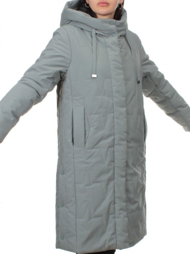 1120 GRAY Пальто зимнее облегченное женское (холлофайбер 150 гр.)