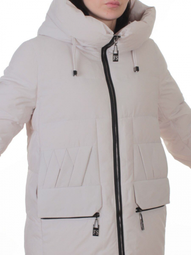 M-M05 GRAY/BEIGE Куртка зимняя женская (150 гр. холлофайбер)