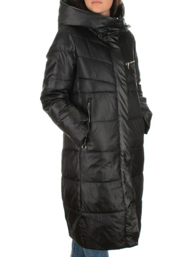 S21119 BLACK Куртка зимняя женская (150 гр. холлофайбера)