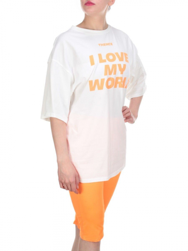 KD-867 ORANGE Костюм-двойка женский 7986 TREND